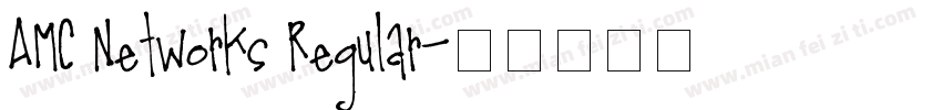 AMC Networks Regular字体转换